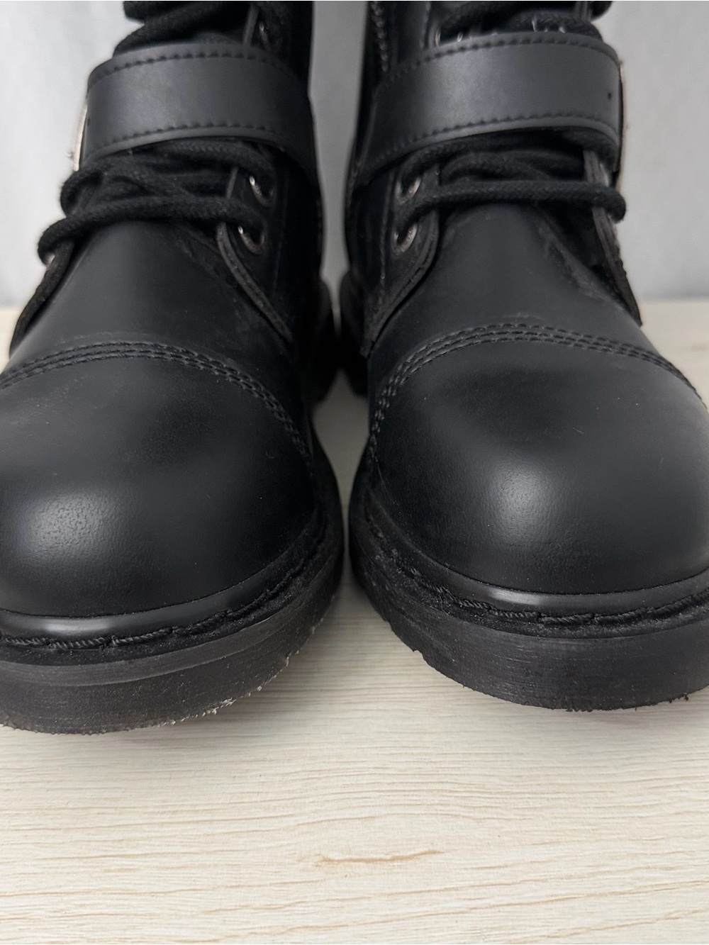 Demonia Bolt-425 Black Vegan Leather Combat Boots Womens Size 9 Punk Grunge - Picture 4 of 13